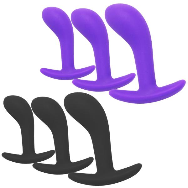 3PCS Sets G-spot Silicone Anal Plug Expand Sex Toys for Male Prostate and Female