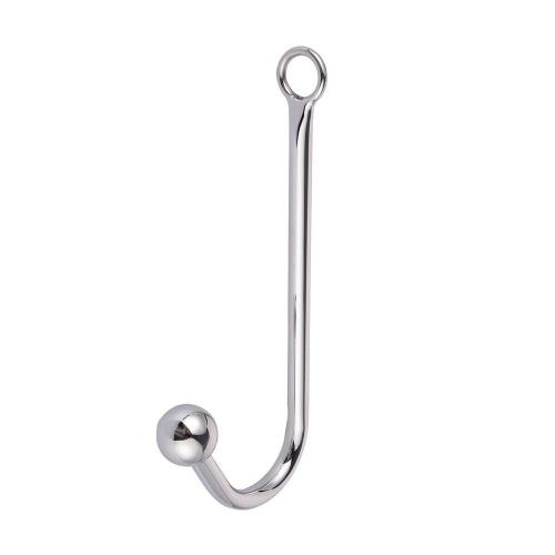 Big Anal Cock Ring Stainless Steel Hooks Metal Anal Hook SM Single Ball Long Hook for Couples