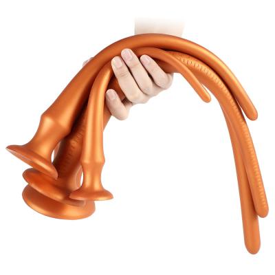 Colossal Silicone Flogger Anal Plug for Couple SM Game Sex Toy