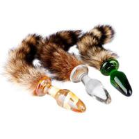 Fox Tail Anal Crystal Glass Butt Plug Sex Toys
