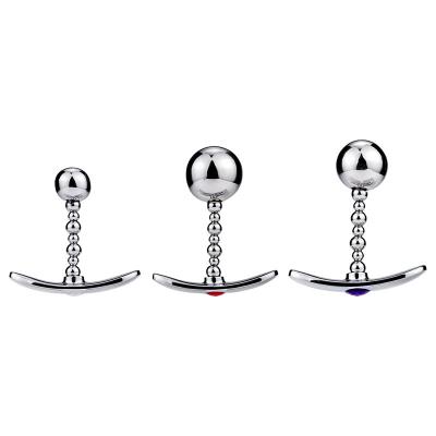 Pull Beads Metal Anal Plugs Go Out Wear Boat Anchor Base Anal Dilator Adult Sex Toys
