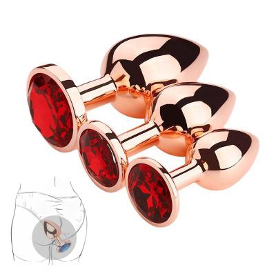 SM Adult Sex Toys Metal Diamond Anal and Vaginal Plug Butt Masturbation Stimulating Flirting Stainless Steel Anal Expand Toys