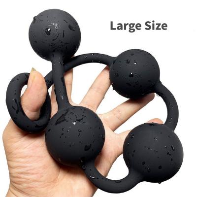 SM Sex Toy Silicone Ball Anal Plug extra Long Large for Men and Women Anal Masturbator Buttocks Expansion Prop Adult Products