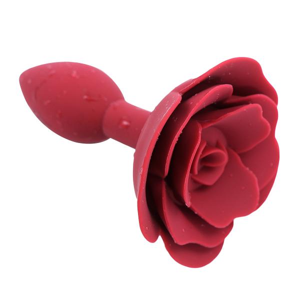 Silicone Rose Anal Plug Sex Toy for Anal Massage