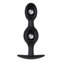 Silicone Waterproof Anal Beads with Metal Ball Anus Muscles Trainer Butt Plug Anal Sex Toys