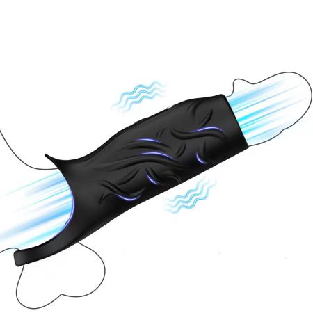 10 Vibrations Male Sperm-lock Ring Vibrator Dilator Delayed Resistance Ring Couple Entry Resonator Sex Toy
