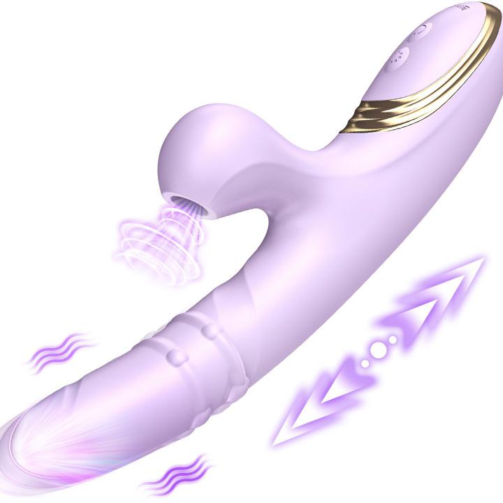 2024 Flapping Sucking Vibrator Rechargeable Silicone Dildo For Woman G Spot Clitors Massage Double Vibration  Women