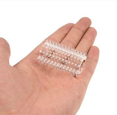 6pcs Plastic Penis Ring Erotic Orgasm Pleasure Crystal Cock Elastic Ball Massage Delay Ejaculation For Male Sex