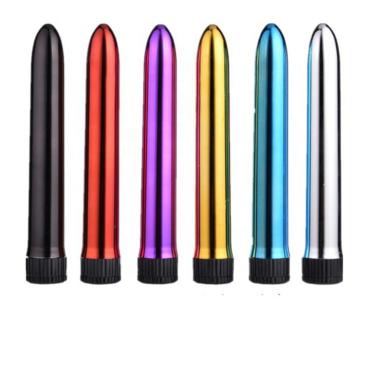 7 Inch Battery Vibration Bullet- Silver Vibrator For Women Erotic G-spot Dildo Lesbian