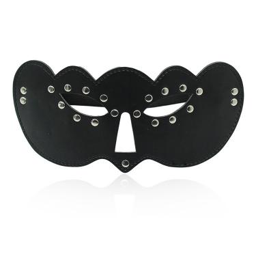 Adult Sex Toys Eye Mask Men and Women With Mysterious Sexy Leather Fox Eye Rivet Sex Mask Nightclub SM Flirt