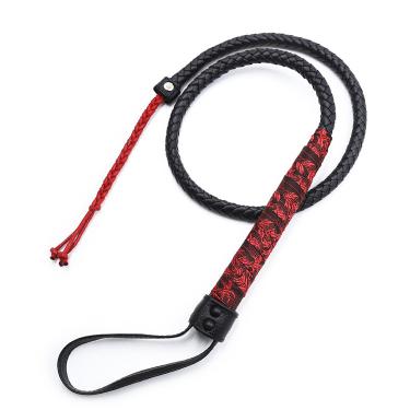 Bdsm Bondage Chinese Style Handle Leather Spanking Whip  For Couple Flirting Sm Game
