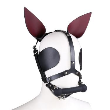 BDSM Bondage Mouth Gag Donkey Head Hood Bondage Sex Toy for Couple Flirting Adult Product