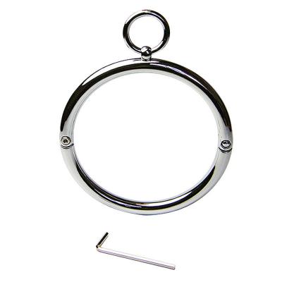 BDSM Bondage Restraint Metal Neck Slave Collar Ring Type Sex Collar