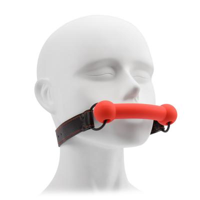BDSM Bondage Silicone Dog Bone Mouth Gag Sex Toy for Couples Sex Fun