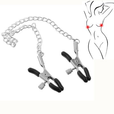 BDSM Metal Chain Nipple Clamps Sex Toy for Couple Adult Game
