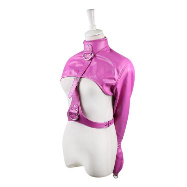 Bdsm Well Quality Discount Pink Sex Pu Leather Clothing for Woman