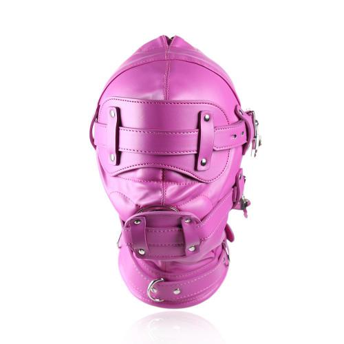 Best Sales Colorful Leather Sexy Head Bondage Gay Free Video Male Leather BDSM Bondage