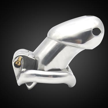 Best-selling Men's Long  Style Chastity Belt Stainless Steel Chastity Lock Adult Sex Toys