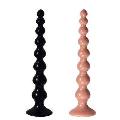 Cheap Soft Anal Beads Plug with Long Oversized Out Anal Plug