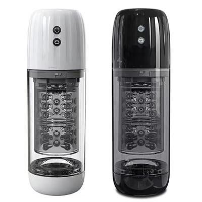 Deep Automatic Vibrating Male Pocket Pussy Masturbator Telescopic Rotating Intelligent Masturbation Cup  For Men