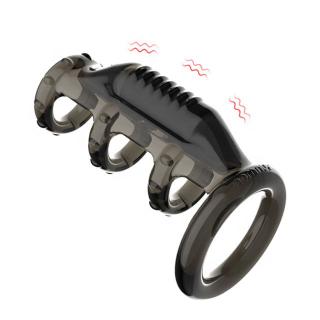 Dick Erection Delay Premature Ejaculation Long Lasting Erotic  Cock Enlarger Vibrating Massager Penis Extender Sleeves