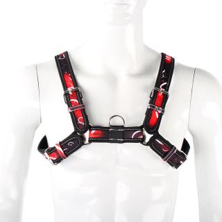 Erotic Gay Men Adult Sex Toy Chest Belt Strap Wearing Canvas Bondage Fetish Bondage Harness for Male