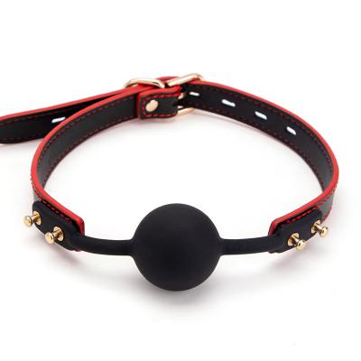 Factory Wholesale Sex Bdsm Bondage Adjustable Ball Gag Sex Adult Erotic Game Sexy Toys Silicone Gag for Couple
