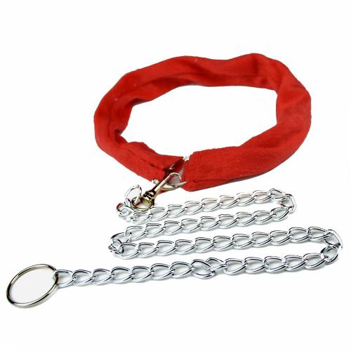 Fetish Slave Bdsm Shock Collar With Chain for Bondage Sex Collar Leather Collars