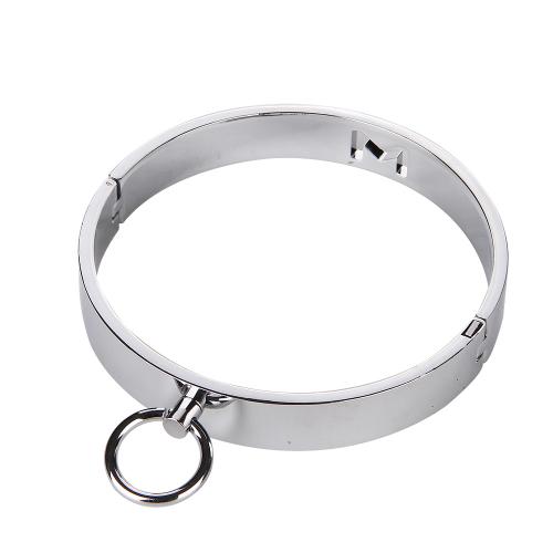 Fetsih Erotic BDSM Sex Adult Games Toys Slave Bondage Collar Metal Ring Collar for Woman & Men