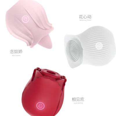 Flower Silicone Tongue Sucking Vibrator Women  For Couple Flirting Game Tool