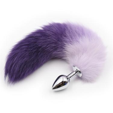 Fox Tail Three Kinds Size Metal Anal Plug Sex Toy for Cosplay Game Adult Product