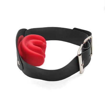 Full Latex Gag for Couple BDSM Adult Open Mouth Gag with Adjustable Strap Slave Role Play Sex Toy