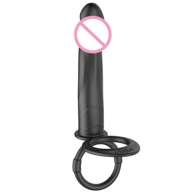 Hot Sale Male Wear Silicon Gel Simulation Phallus Vibrator For Couples Resonates