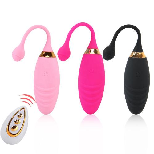 Jump Egg Vibrator 10 Speeds Vibrating Anal Clitoris Stimulation Silicone Wireless Remote  For Women