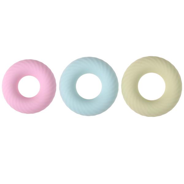 Macaroon Color Cock Ring Delay Ejaculation   Men Dick Enlargement Silicone Penis Male Sex Stronger Erection