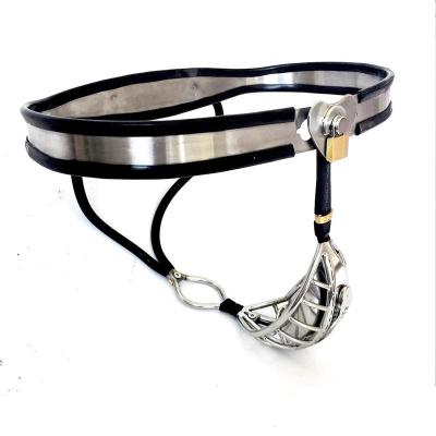 Manufacturer Directly Sells Men's Y Type Chastity Belt Stainless Steel Chastity Lock Pants with Defecate Holes Alternative Sex