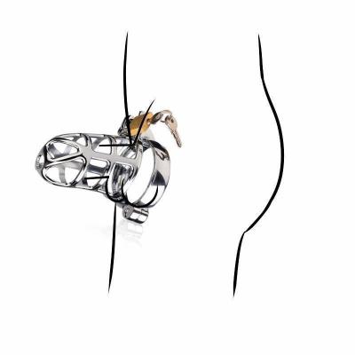 Metal Chastity Locks Stainless Steel Penises Shackle Birdcage Locks Sex Toys for Adults