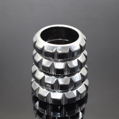 Metal Penis Lock Cock Ring Scrotum Bondage Ball Stretcher Weights Pendant Ejaculation Bound Exercise Erection Delay Time SM Sex