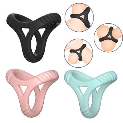 Multi-color Best Selling Silicone Penis Rings Set  For Men Cock
