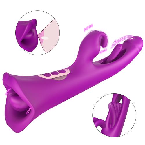 Multi-function Orgasm Vibrator   Female Slap Suck Plug Av Massage Stick