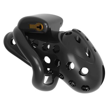 New Men's Breathable Chastity Lock Chastity Device Electric Shock Bird Cage