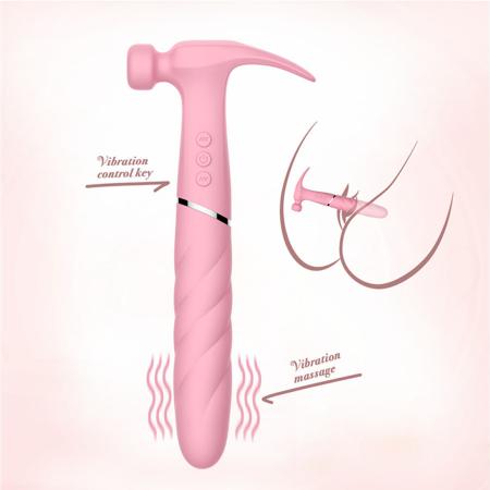 New  Hammer Vibrator Sucking Tap Retractable Seconds Make Wet