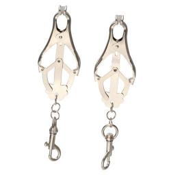 New Type Adjustable Silver Metal Nipple Clamp Sex Toys Strong Breast Clamps