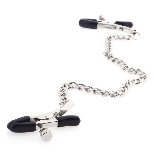 Nipple Clamps with Chain Breast Clips for SM Games Couple Using
