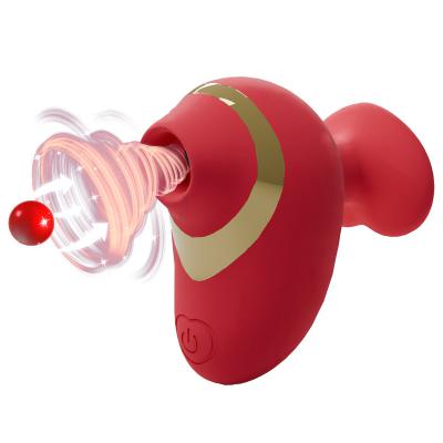 Pink Finger Sucking Heart Shaped Clitoral Vibrator Female  Couple