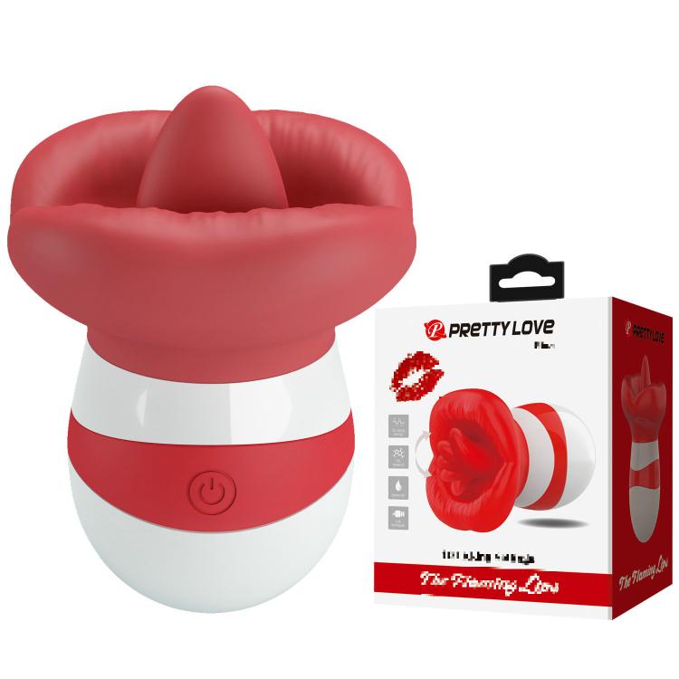 Pretty Love Soft Silicone Tongue-licking Usb-powered Vibrator  For Women Includes Dildo Vaginal Vibrators