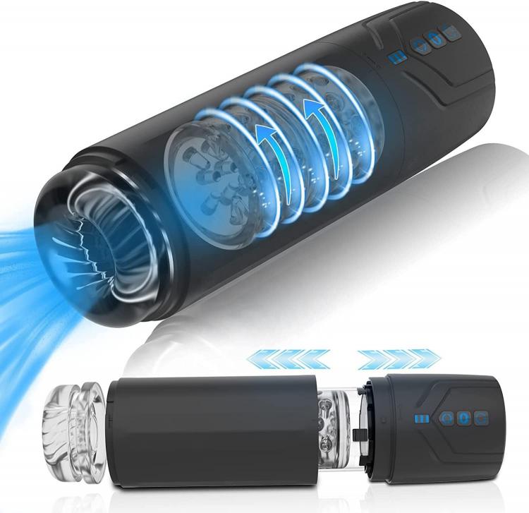 Rotating Hands Free Thrusting Male Automatic Electric Masturbator Aircraft Cup For Men Penis Stroking Masturbation