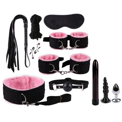 SM 11pcs Bondage Kits of Adult Sex Supplies Couples Flirting Female Props Sex Toy Bondage Kits