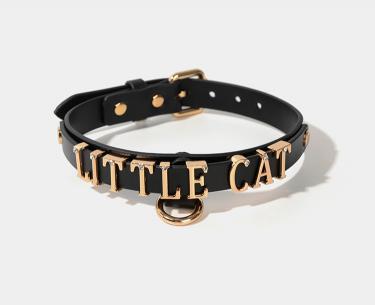 SM Collar DIY Letters Flirting Tool Cow Leather Collar Female Couple Alternative Toys Conditioning Supplies