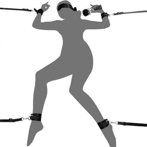 SM Sex Prop Bed on the Bondage Shackles Manacles Adult Bondage Teaching Bondage Handcuffs Couple Sex Tools